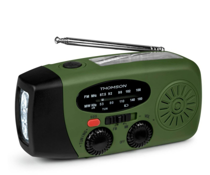 Radio i budzik Thomson Outdoor Power Bank Latarka SOS